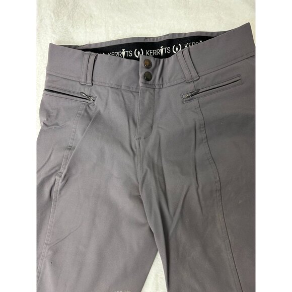 Kerrits Taupe Full Seat Riding Tights With Grip Panels & Zipper Pockets  Medium - Picture 9 of 13